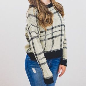 Mono B Medium Sized Cropped Sweater